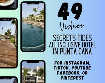 Secrets Tides Resort Videos for Travel Agents (49 Canva Videos)