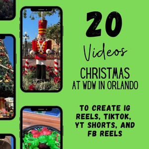 WDW Christmas Travel Agent Social Media, Travel Agent Social Media, WDW IG Reels & TikTok