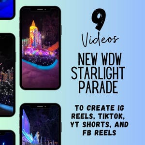 New WDW Parade Videos to Create TikToks, IG Reels, and YT Shorts for Social Media