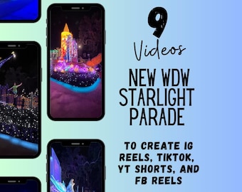 WDW Starlight Parade Videos for Travel Agent Social Media (Canva Template)