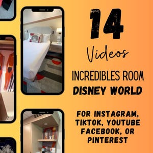 Incredibles Room Social Media Posts, WDW Hotels Social Media Posts, WDW Travel Agent, and Travel Agent Template