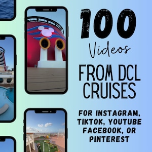 Travel Agents DCL Cruise Videos ~ Ideal for DCL Social Media, Travel Agent Resources, and a Travel Template