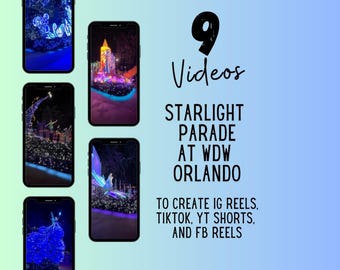 WDW Starlight Parade Videos for Travel Agent Social Media (Canva Template)