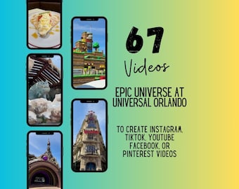 Vidéos d'agents de voyages Epic Universe, contenu pour les réseaux sociaux (modèle canva)