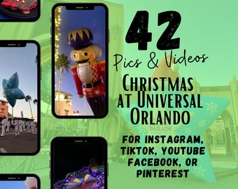 Universal in Orlando Christmas Travel Agent Social Media, Travel Agent Social Media, WDW IG Reels & TikTok