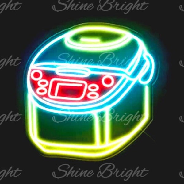 Rice Cooker Neon Sign Etsy