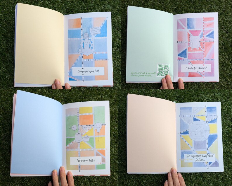 Self Reflection Journal & Notebook Set: Guided Prompts, Chakra Colors ...
