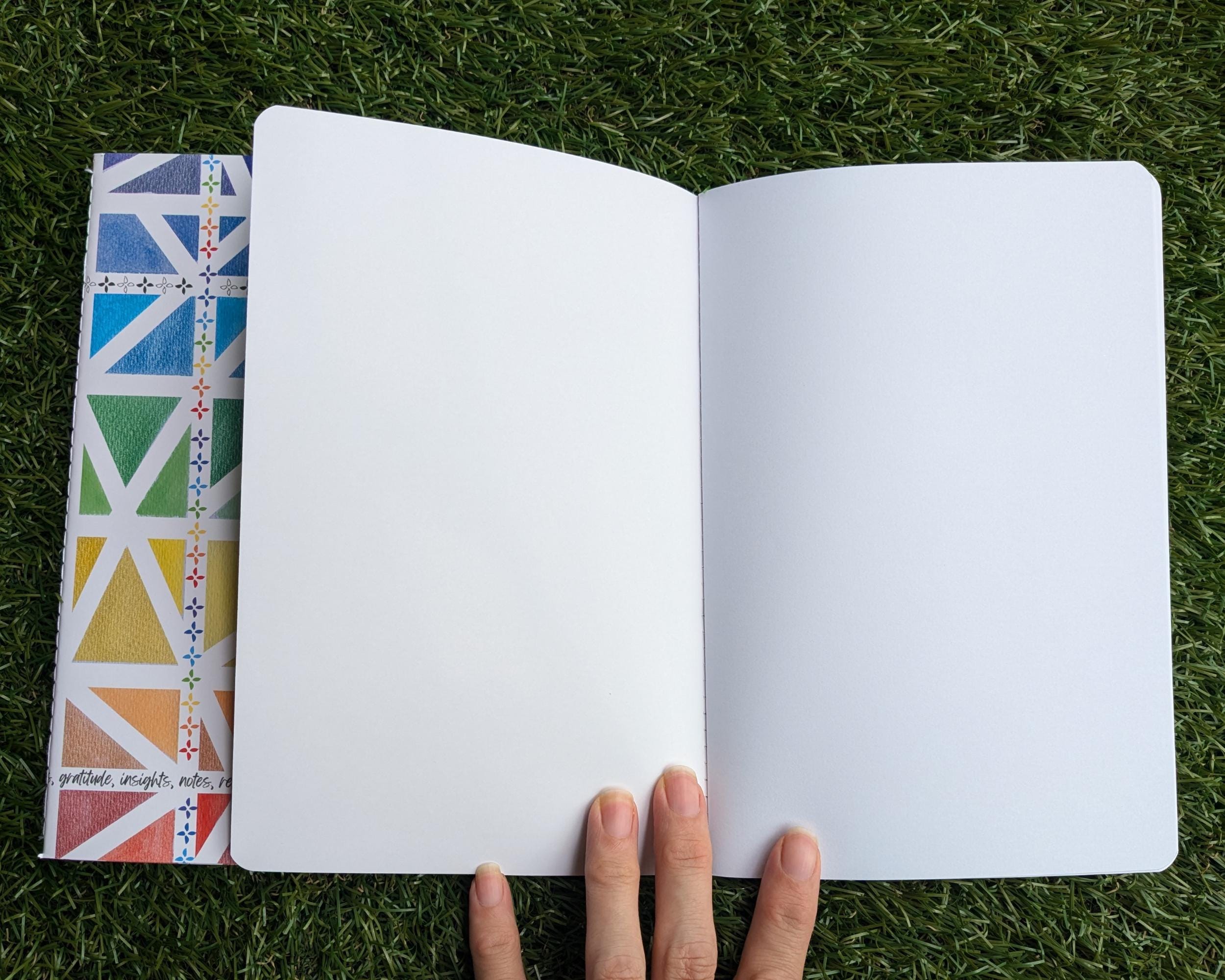 Reflection Writing Notebook Self Reflection Journal & Notebook Set: Guided Prompts, Chakra Colors ...