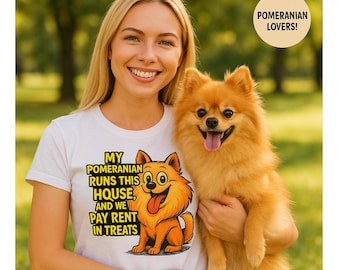 Lustiges Pommern T-Shirt: Hunde Lover Geschenk für Pom Mamas & Papas