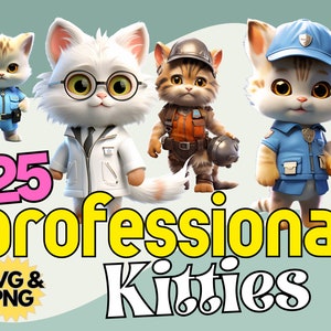 Bundle de cliparts professionnel ultime pour chaton - téléchargement immédiat pour un usage commercial