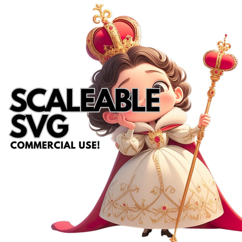 Royal Character Clipart Digital Princess Svg Png Fairytale Art for Kids ...