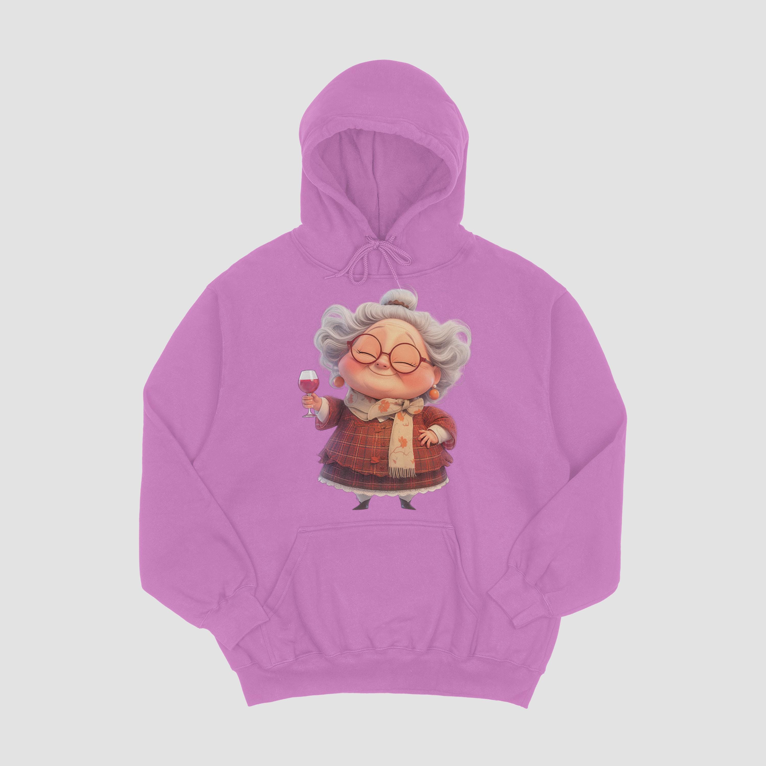 Grandma Bike Ride Clipart: Floral Basket, Scrapbooking (digital