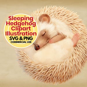hedgehog svg clipart digital download cozy woodland animal png for cricut crafts nursery art and t shirts