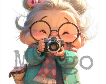 grandma clipart bundle cute granny digital download for crafting scrapbooking cards svg jpg png dxf instant download