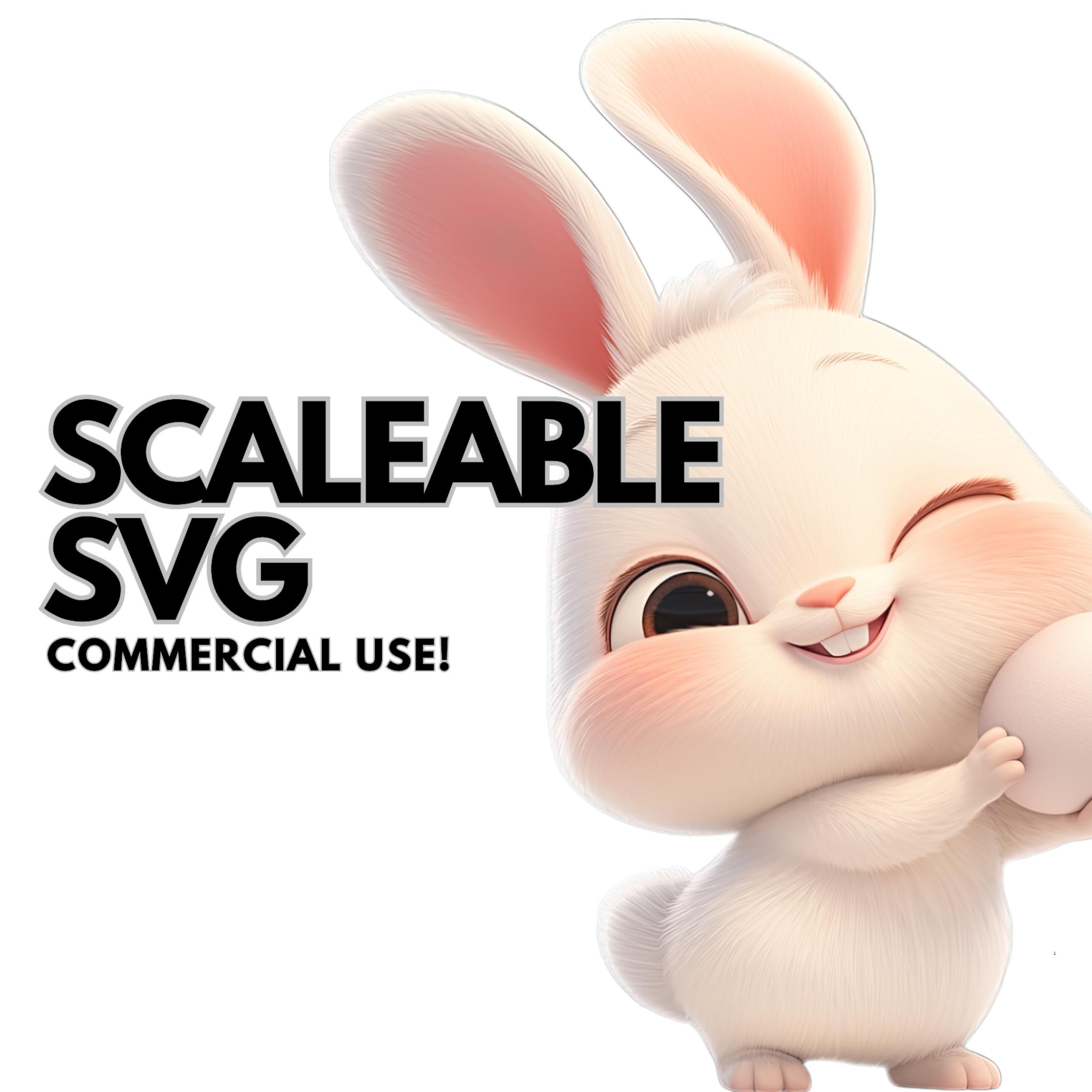 Easter Svg Clipart Bundle Cute Bunny Png Digital Download for Cricut ...