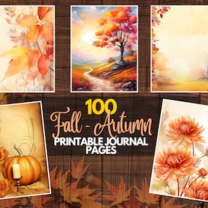 Printable Junk Journal Gift for Her Ephemora Autumn Pages Printable Junk Journal Gift for Her Ephemora Autumn Pages