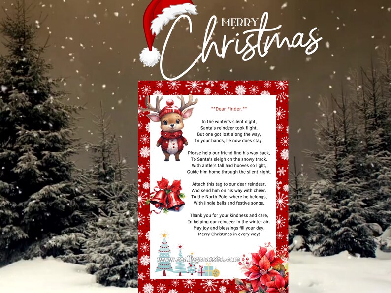 Editable Letter From Rudolph: Printable Christmas DIY (PDF) - Etsy