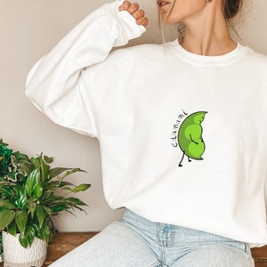 Edamami Sweater, Bluza z informacją o ciąży, Sweter dla mamy, Zabawny sweter dla mamy, Prezent ciążowy, Bluza z informacją o ciąży