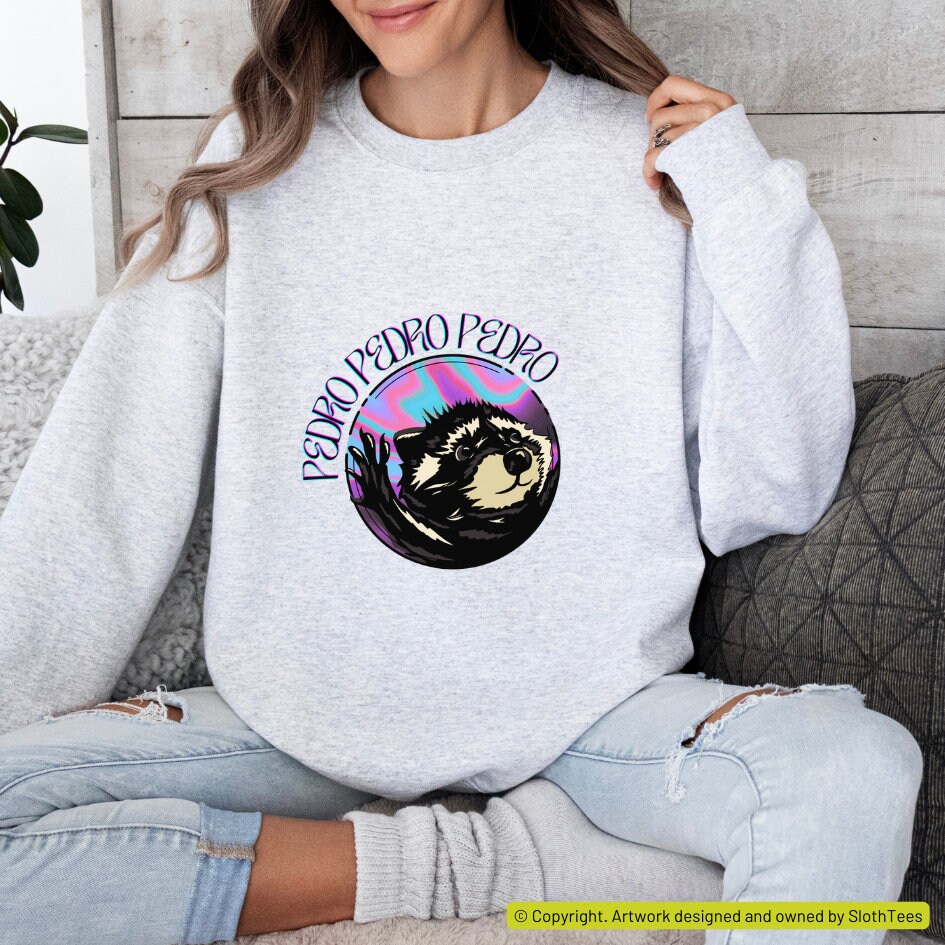 Pedro Pedro Pedro, Raccoon Dancing Meme, Unisex Sweater, Funny Meme ...