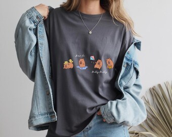 Born To Dilly Dally, Funny Capybaras, Annoying Friend, Unisex T Shirt