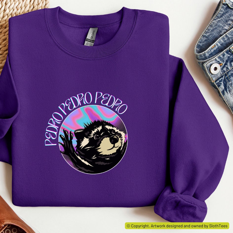 Pedro Pedro Pedro, Raccoon Dancing Meme, Unisex Sweater, Funny Meme ...