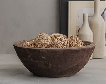 Terracotta Bowl Large Centerpiece Rustic Decor