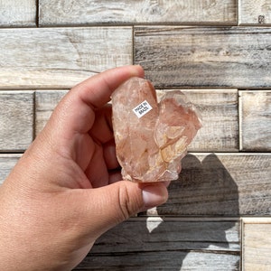 Pink Lithium Quartz Cluster | From Brazil | Cut Base | Small Pink Lithium Quartz