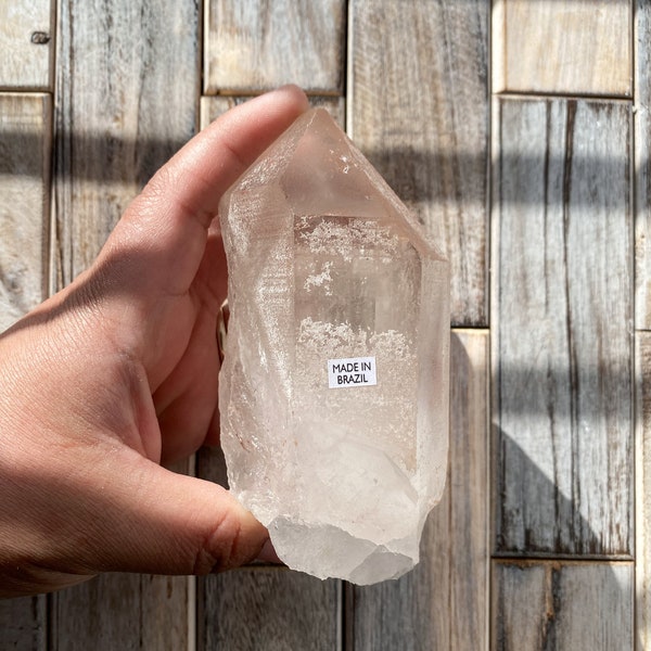 Pink Lemurian | From Brazil | Lemurian Quartz | With Natural Imperfections