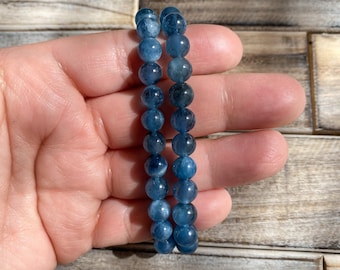 高品質希少デビルアクアマリンブレスレット 9.5 mm - Etsy 日本