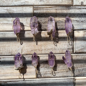 Veracruz Amethyst Pendant | Copper Wire Wrapped Pendant | Vera Cruz Amethyst Pendant | From Mexico