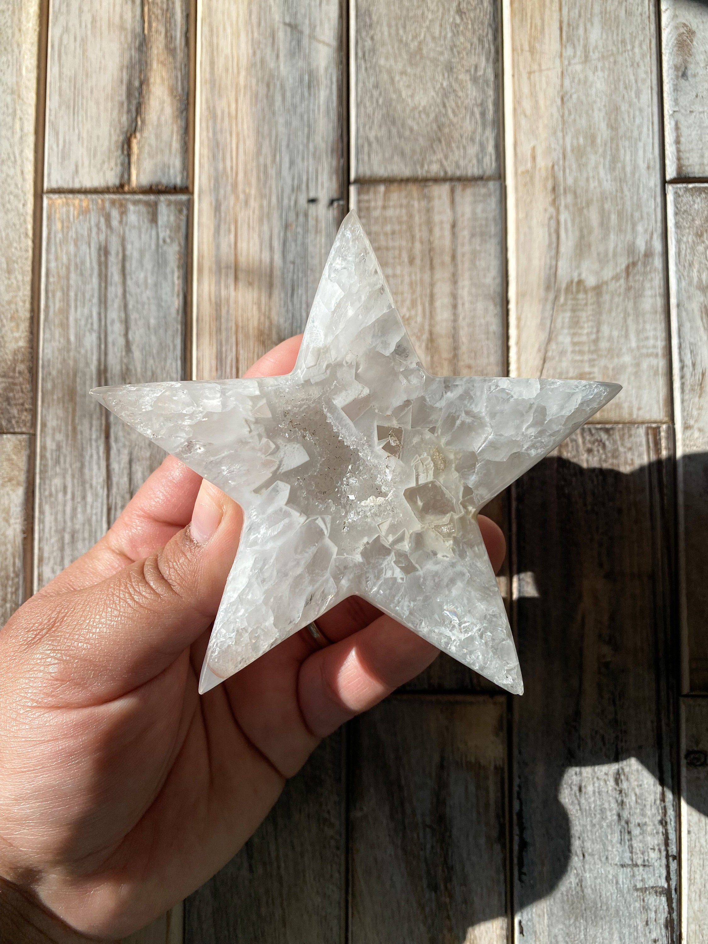 ドゥルージーアゲート ビッグ スター ① アゲートスター | ブラジル産 | ドゥルージーアゲートスター | 欠陥