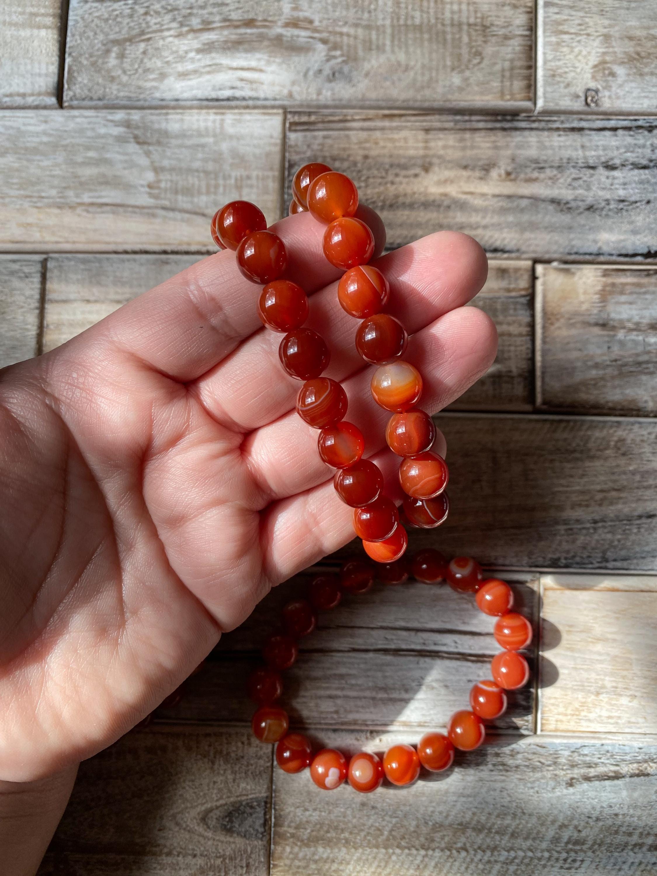 Carnelian Bracelet | 10mm | (one) Intuitively Chosen | Beaded  display picture 1
