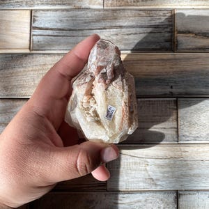 Pink Lithium Quartz Cluster | From Brazil | Cut Base | Small Pink Lithium Quartz