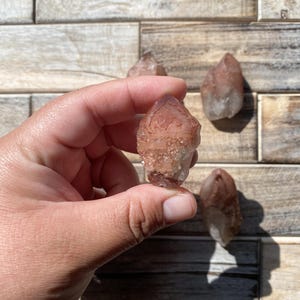 Pink Lithium Quartz Point | From Brazil | Small Pink Lithium Quartz