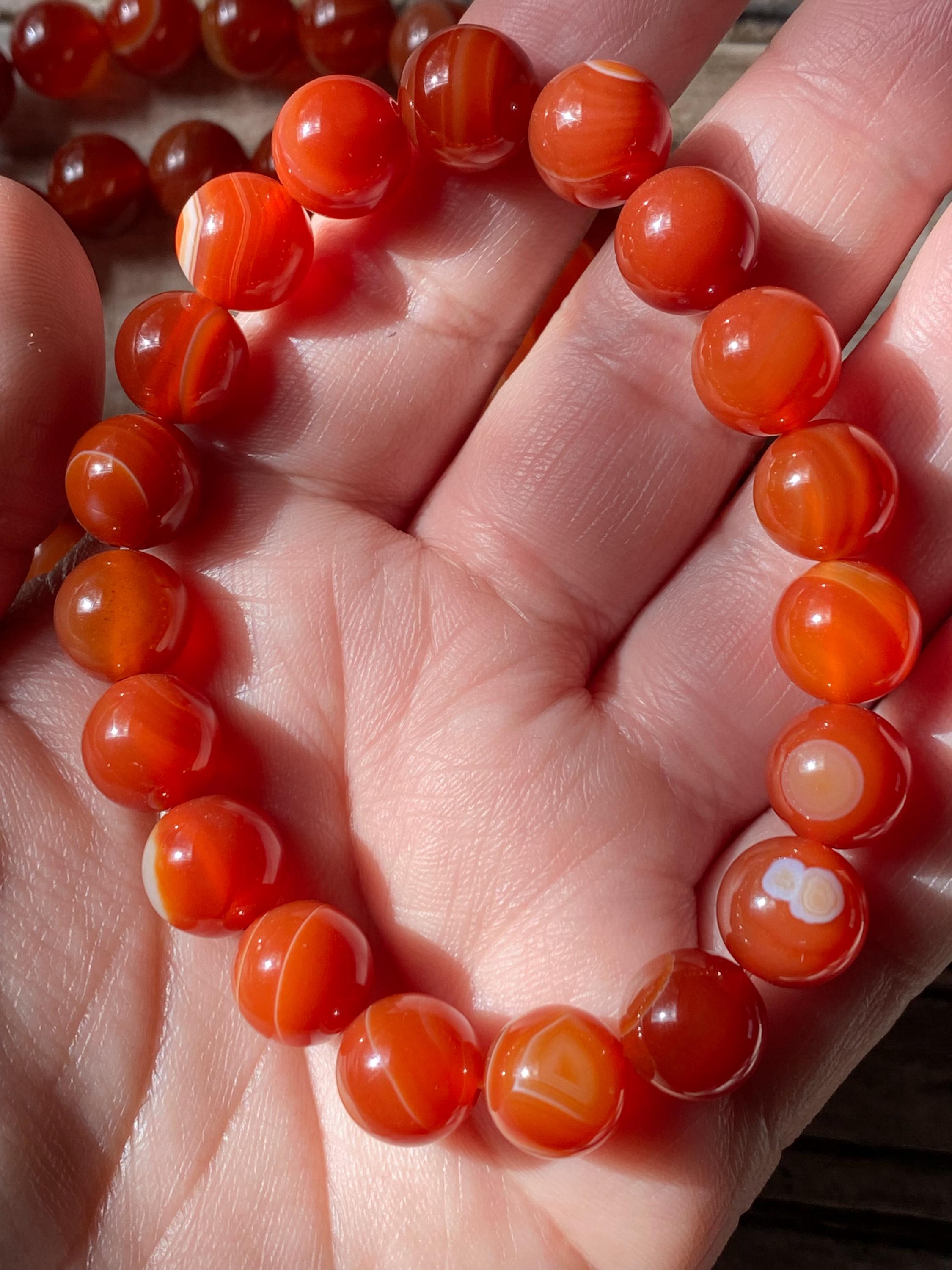 Carnelian Bracelet | 10mm | (one) Intuitively Chosen | Beaded  display picture 1
