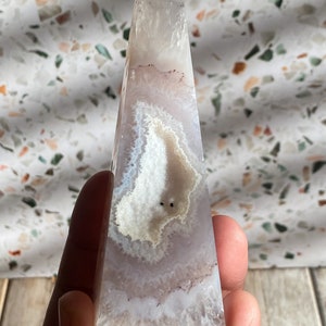 Druzy Agate Obelisk | From Brazil