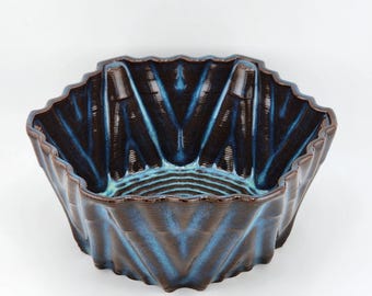 Teal small serving bowl