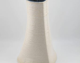 Elegant white heart-shaped vase