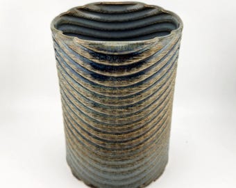 Spiral Ceramic Planter - 3D Printed Pot for Succulents & Cacti