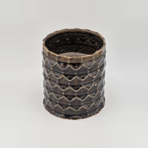 Rustic Honeycomb Ceramic Succulent Planter, 3.5 in Tall – Small Plant Pot