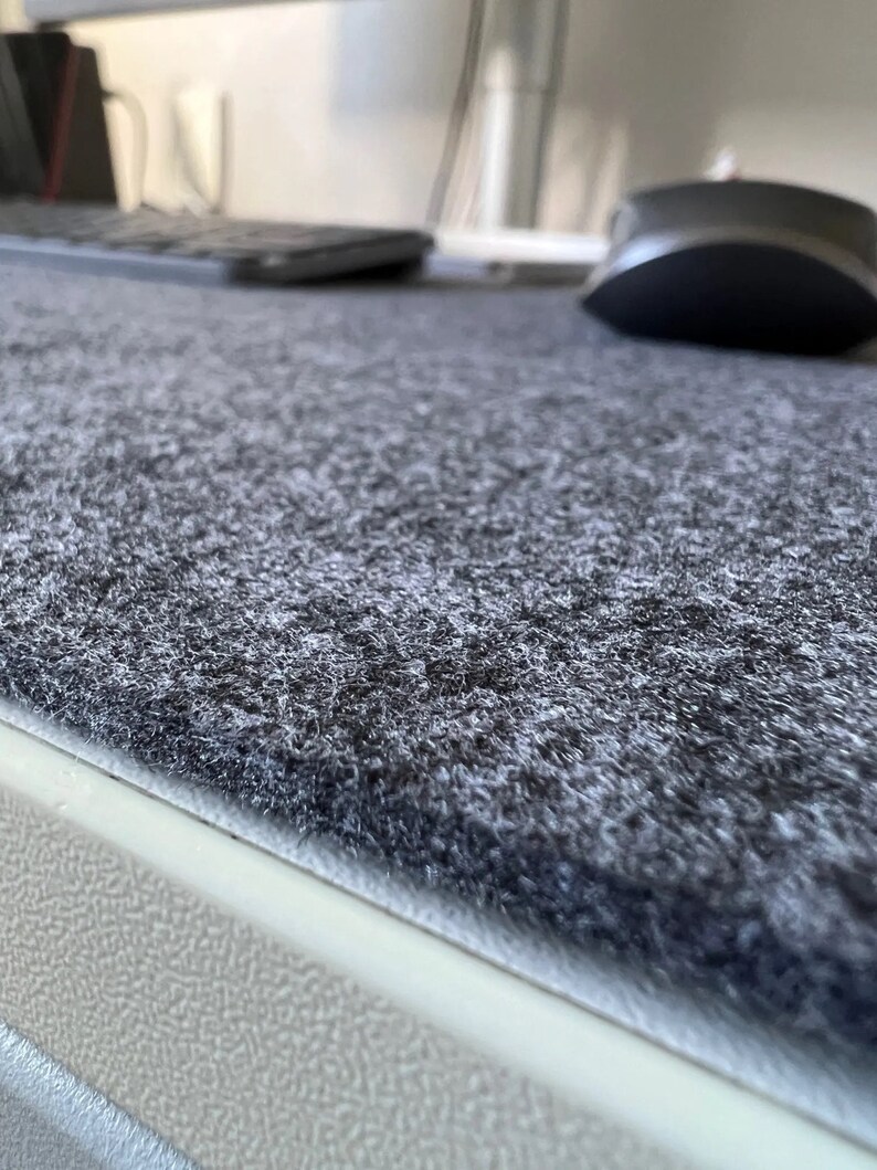 Natural Wool Felt Desk Mat Wool Felt Mouse Padgrey Wool Etsy