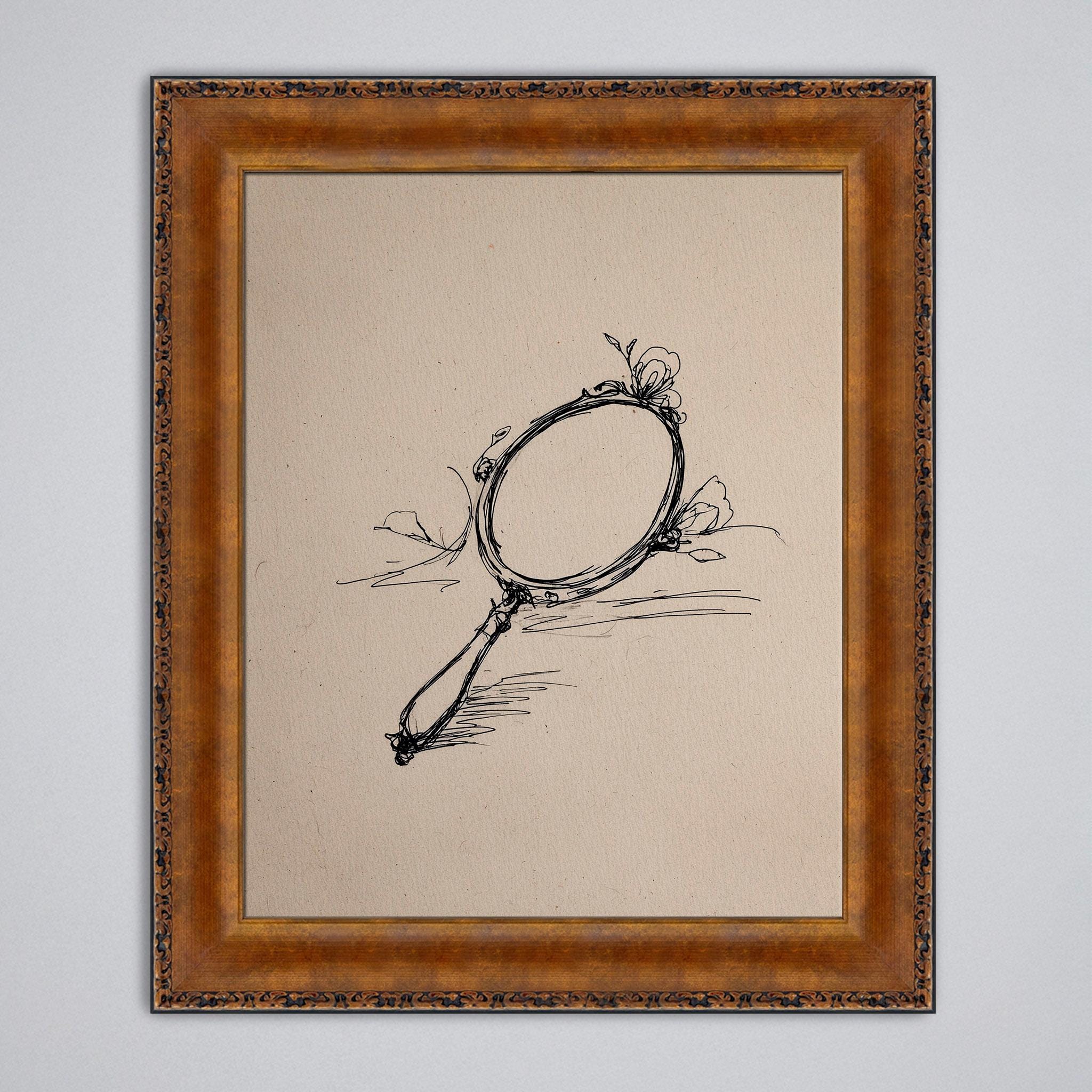 Antique Hand Mirror - Etsy, image size:2048x2048