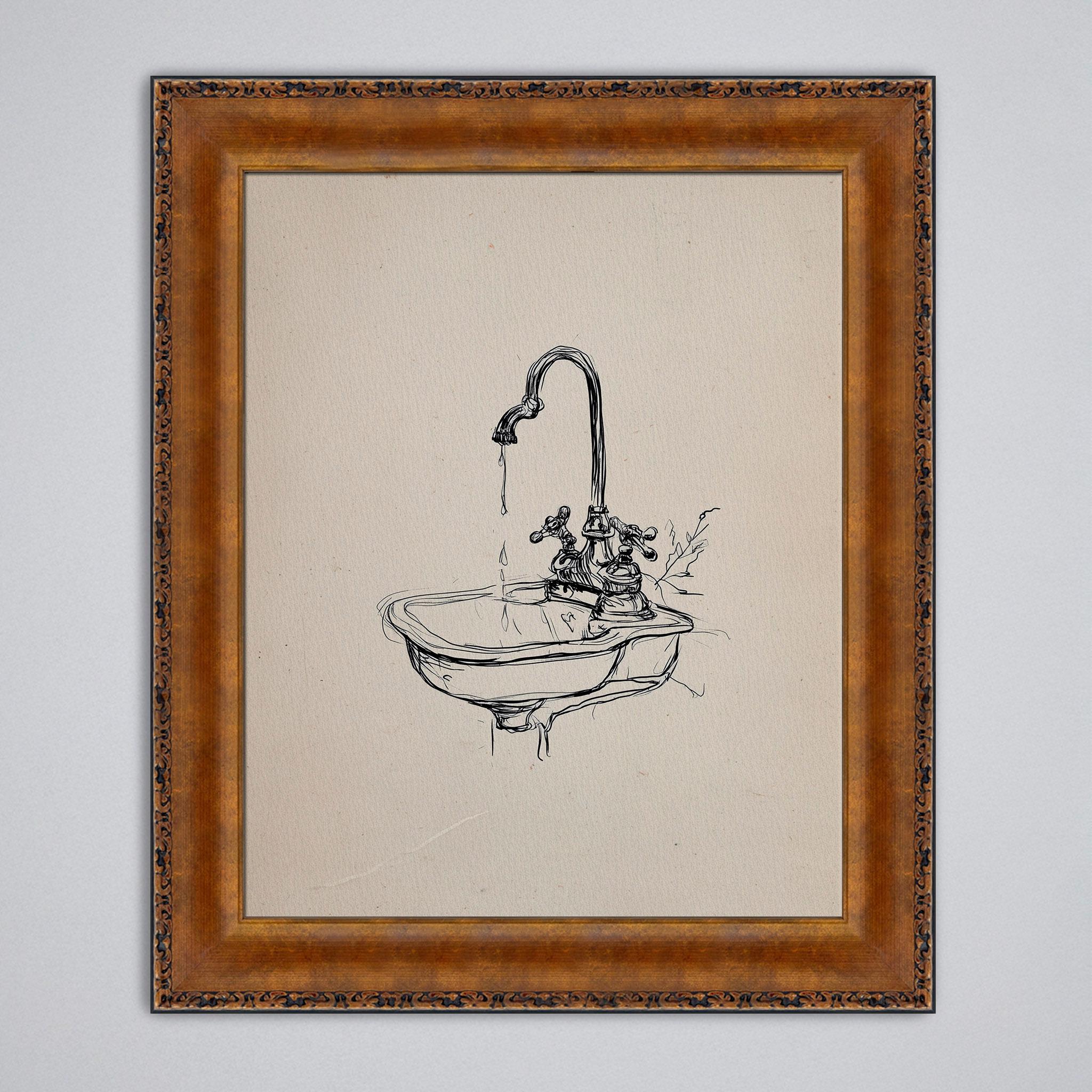 Bathroom Sink Art - Etsy