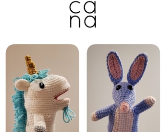 PDFs ONLY - 2 Toy Puppets crochet pattern bundle