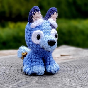 ALLEEN PDF - Blauw puppy Amigurumi digitaal haakpatroon