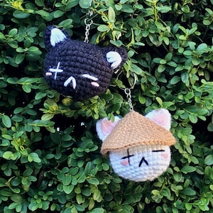 BTS Bangtan Daechwita Yoongi Cat - Suga Agust D - hand-crocheted Keychain Handbag Charm