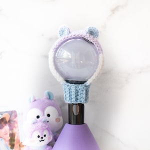 BTS Unmasked Mang ARMY Bomb Light Stick Cover - hand-crocheted
