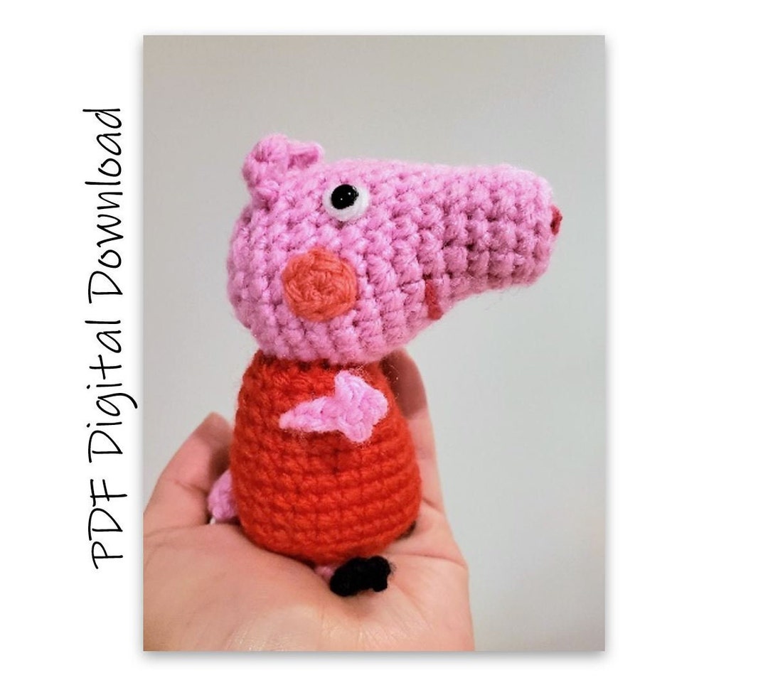 Crochet peppa pig bag deals