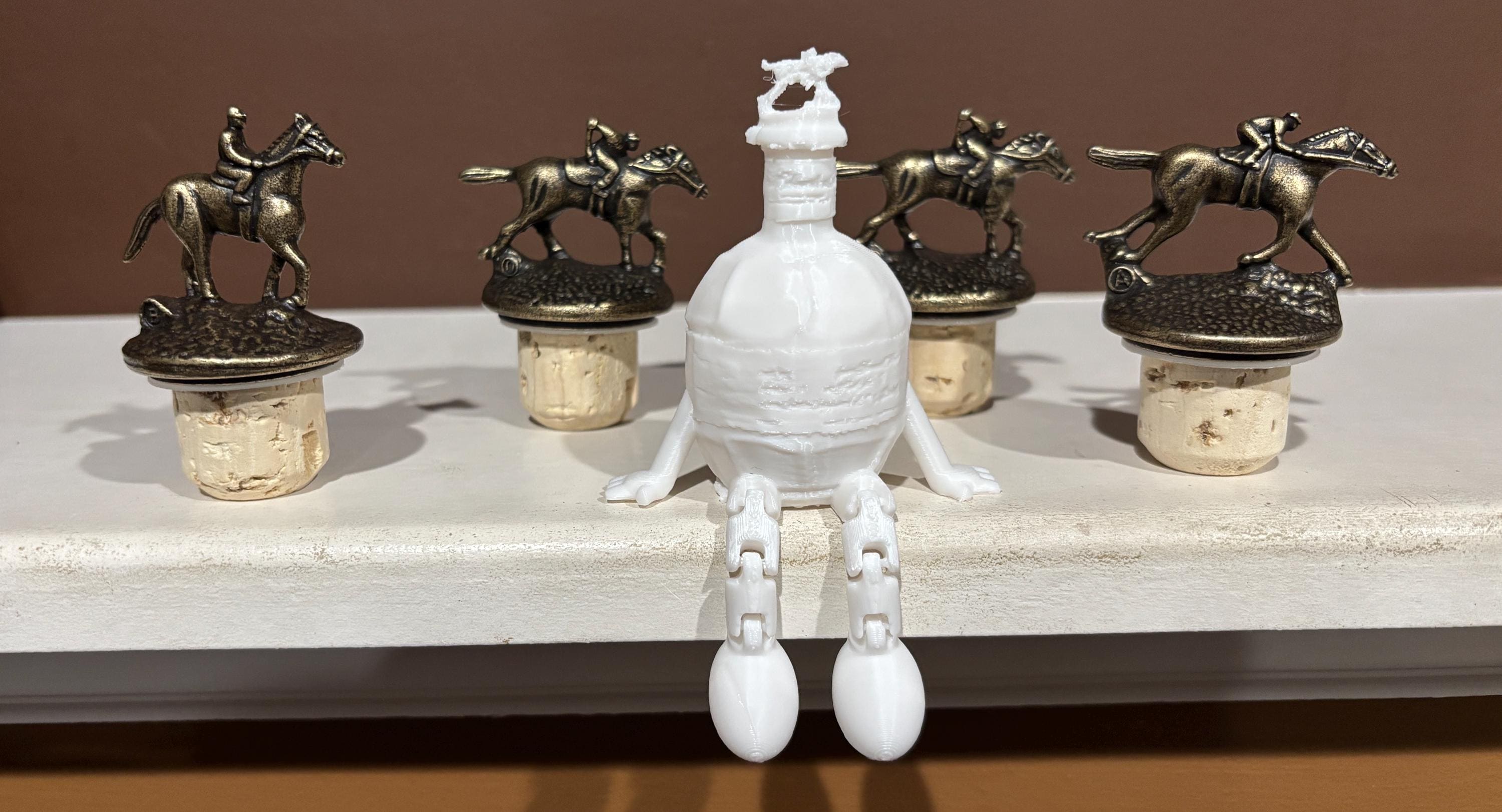 3D Printed Blanton's Bottle With Articulating Legs – Unique