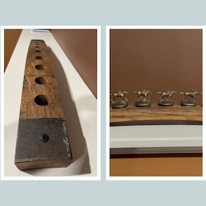 Blanton Cork Holder | Bourbon Barrel Stave Display for Blanton Tops | Whiskey Cork Display | Man Cave Bourbon Gift | Blanton Bourbon Decor